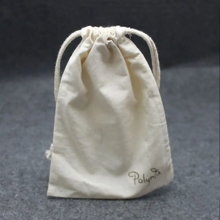 Bolsa de regalo de compras con certificado Global, bolso de algodón personalizado con cordón