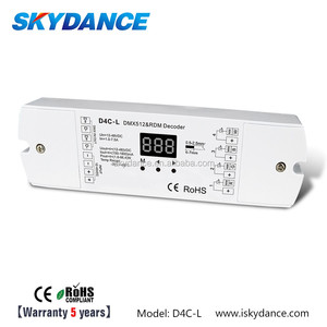 SKYDANCE D4C-L 12-48V 4-Kanal Konstanter Strom DMX-Decoder rgb rgbw rdm PWM-Steuerung DMX512 Dimmer 150-1200mA - Product Image 6