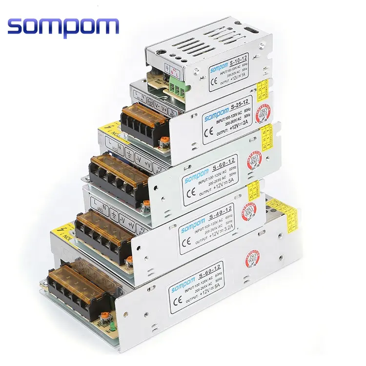 Одобренный CE ROHS FCC адаптер питания 5 в 12 В 24 в 36 в 48 в 60 Вт 120 Вт 360 в 240 В переменного/постоянного тока 30 А Импульсный Светодиодный источник питания для светодиодной камеры видеонаблюдения