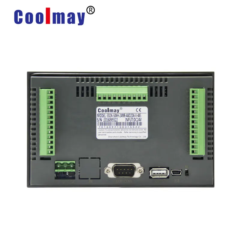 Produsen 5 Inci 800*480 Piksel 12do Output Relay Rs48port Hmi Plc dengan Kontrol Sentuh