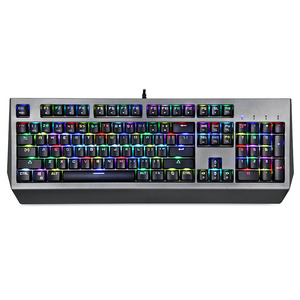 104 键 Cherry <span class=keywords><strong>MX</strong></span>/Outemu/Kailh 蓝色/红色/棕色开关 LK 光开关 RGB 背光游戏机械键盘 CK99