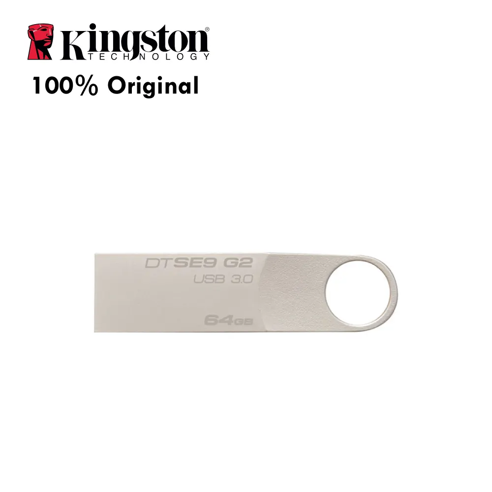 100% 원래 Kingston USB 플래시 드라이브 DataTraveler SE9 G2 3.0 DTSE9G2/64GB USB 스틱