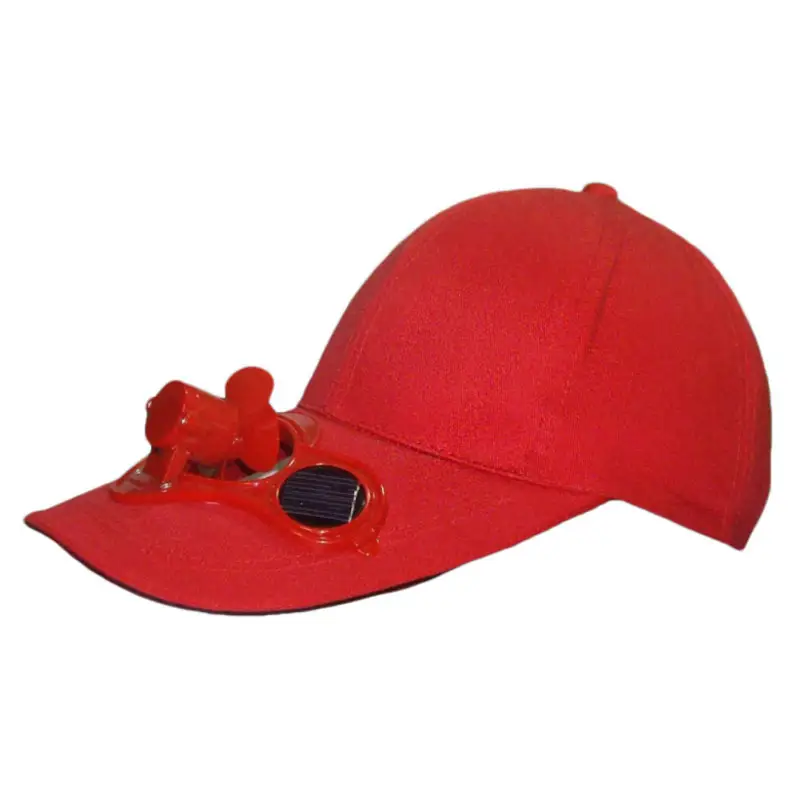 custom blank solar powered fan cap hat baseball cap with fan