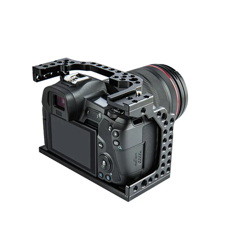 Alüminyum Alaşımlı Kafes için Üst Kolu Ile Canon EOS M50 Dağı + Takip Odak + mat kutu + Kamera DSLR Dslr rig Omuz Dağı
