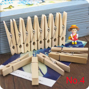 Hot Bán tự nhiên bằng gỗ PEG kẹp quần áo một số kích thước bằng gỗ Clips - Product Image 5