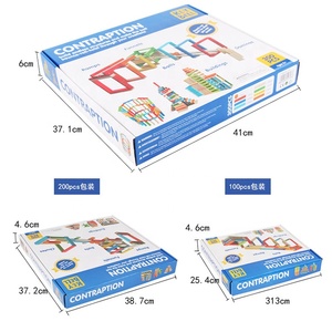 Bloques de construcción coloridos para niños, Diy, juego de bloques de construcción, bloques de madera para impresión de bloques - Product Image 5