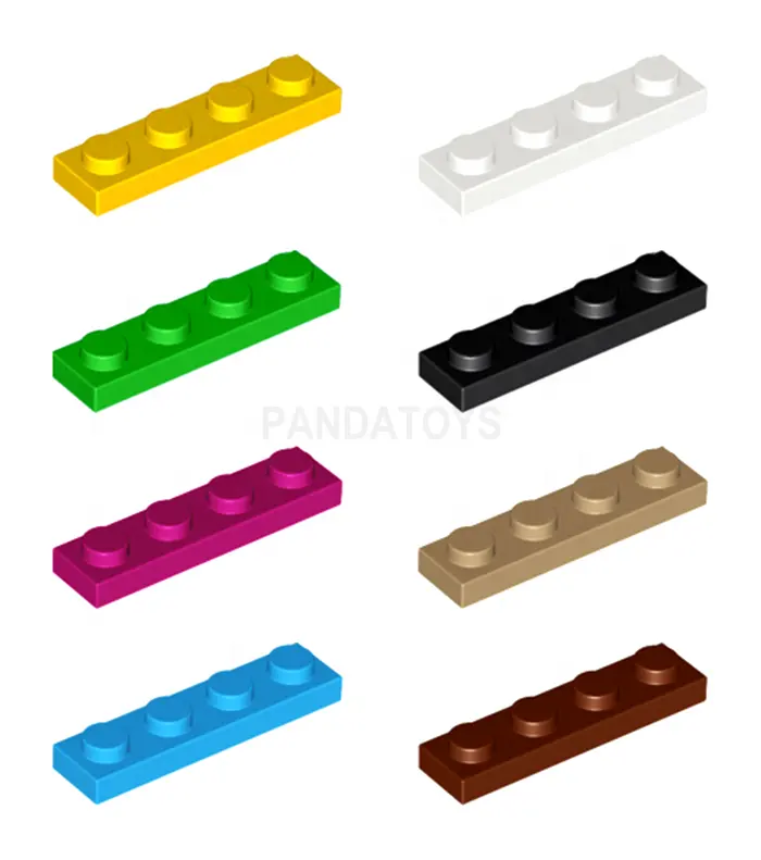 China más 6 + juguetes de los niños legoing bloques de construcción ladrillos placa 1*4 creador modificado 1x4 ladrillo legoly juguetes para niños (NO.3710)
