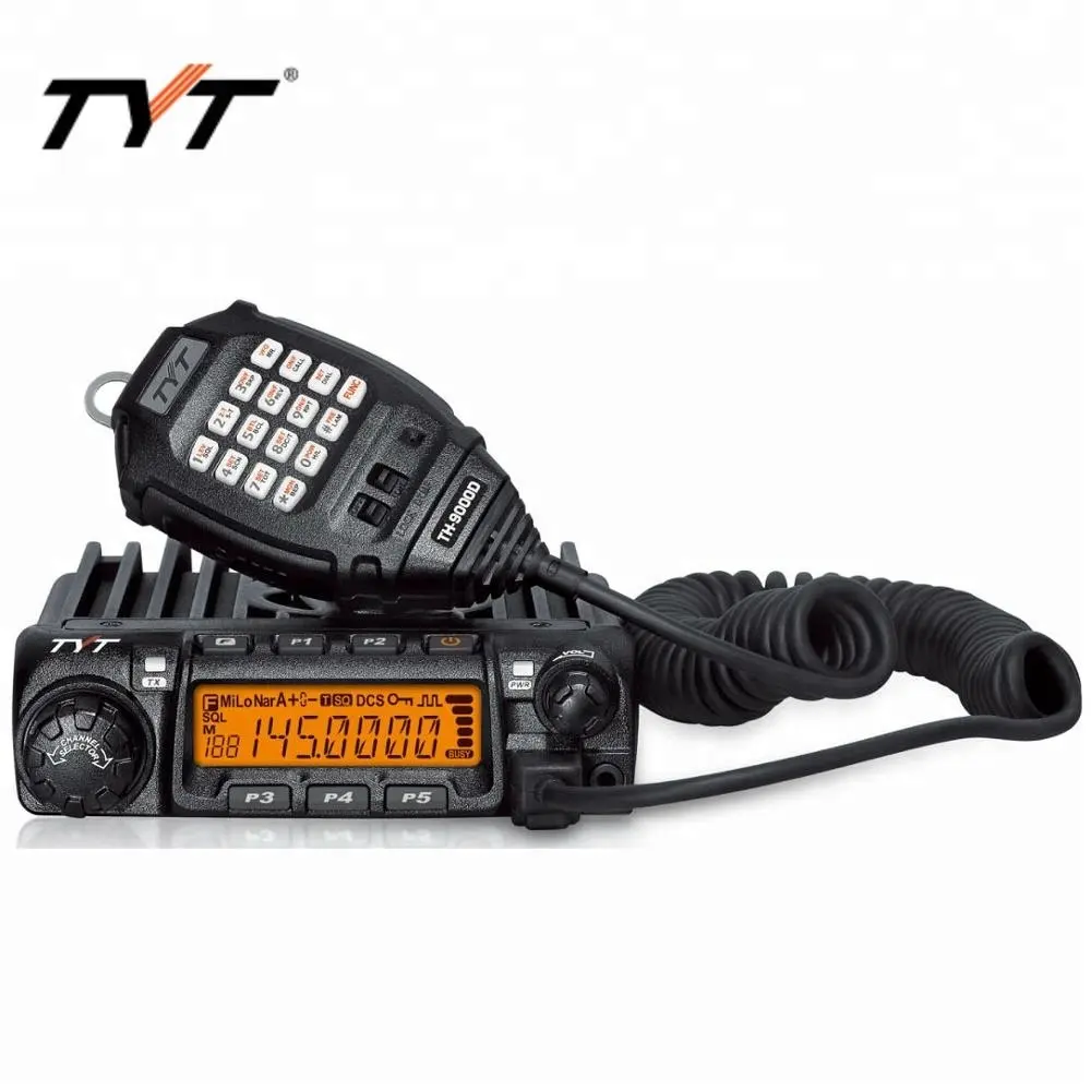 أحدث المنتجات لعام 2014 للبيع بالجملة-راديو Ham UHF / VHF 256CH TH9000D لراديو TYT DTMF الأسود للسيارة ، راديو محمول ، راديو السيارة