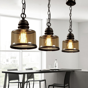 Fabrika tedarik cam küre Vintage antik aydınlatma armatürü odası Loft sanat dekoru tavan ışık Loft süspansiyon endüstriyel lambalar - Product Image 6