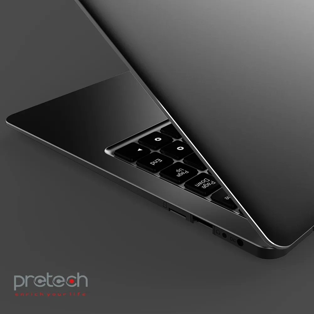 Commercio all'ingrosso di massa del computer portatile Intel Celeron N3350 14.1 pollici Intel ultrabook 3GB di RAM con la Grande Batteria 10000mAh