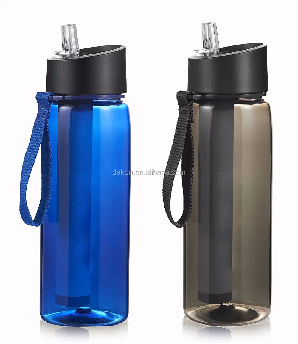 Botella purificadora de agua con filtro, portátil, personal, deportiva, tacto suave, superventas, 2020