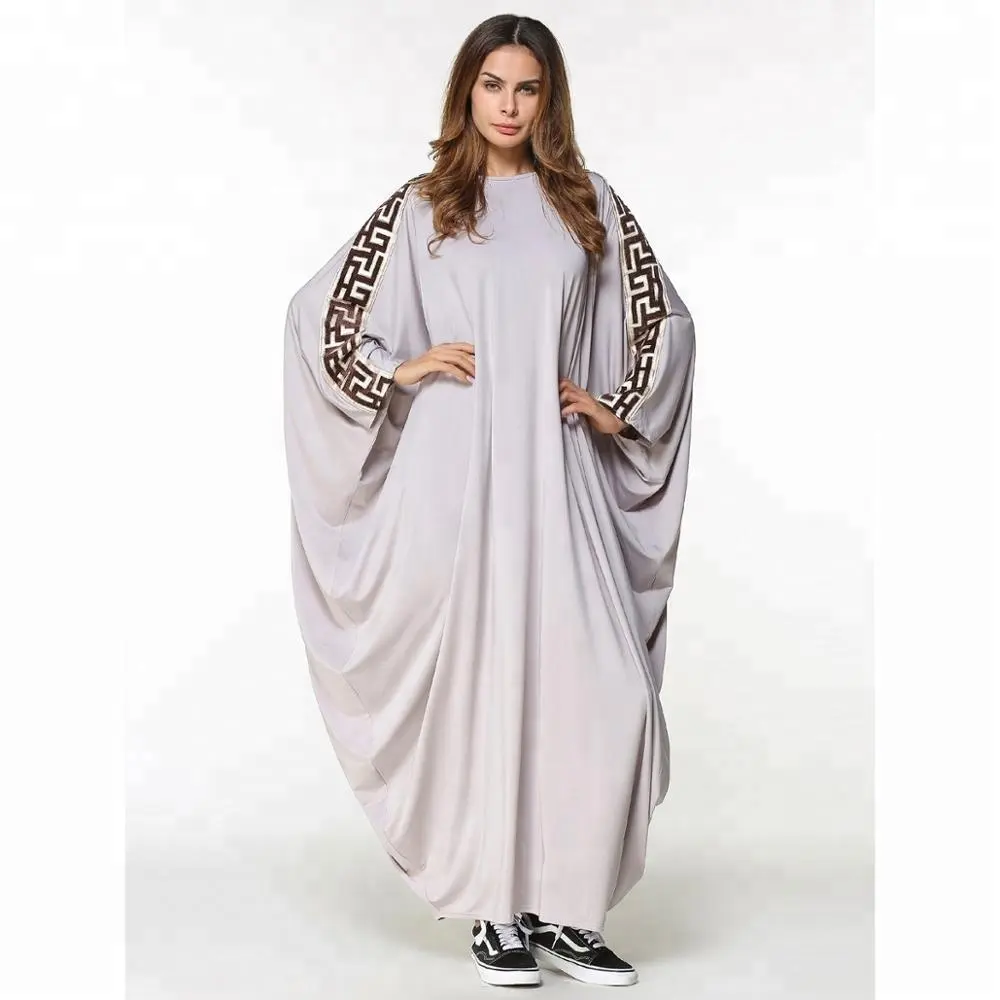 Vestido muscular islâmico abaya em dubai, vestido kaftan