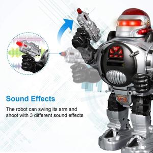 RC LED de combate programable Robot interactivo de juguete Control remoto tiro baile Robot R/C programa Robot