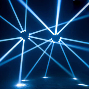 ディスコステージ<span class=keywords><strong>LED</strong></span>ライトDMXスパイダー9ビームムービングヘッドライト10WRGBWLeds
