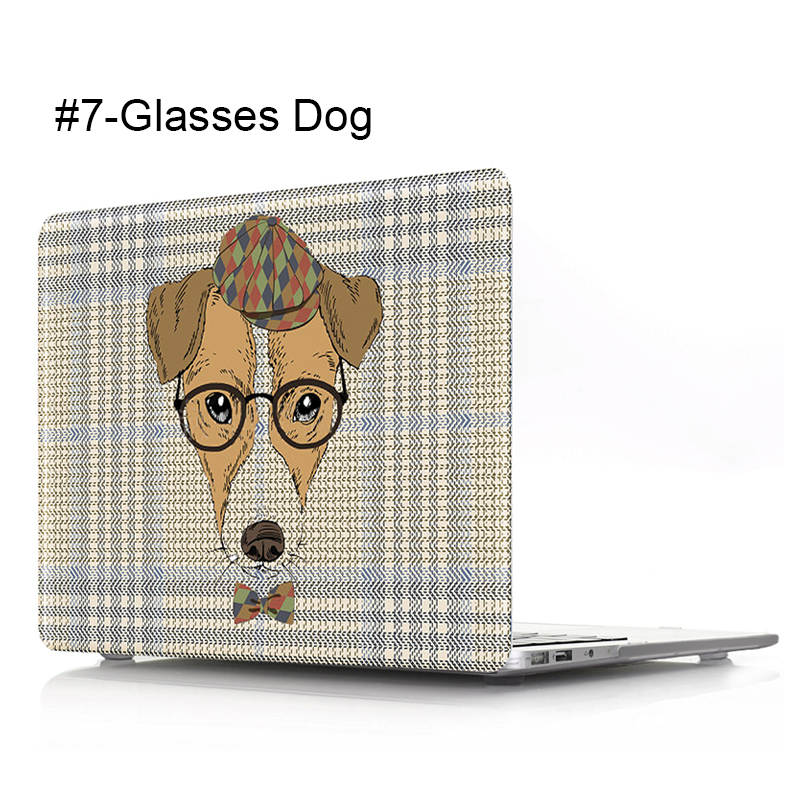 #Chien en verre 7 pièces - Multicolore