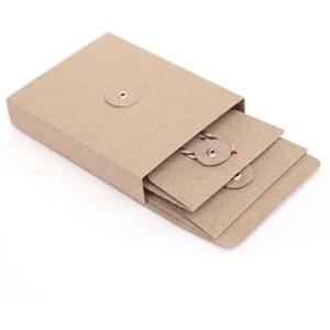 Angepasst Kraft Papier Umschlag Und Multi-farbe Optional Umschlag Mit Taste Und String Verschluss Recycling Umschläge - Product Image 3