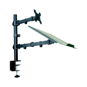 <strong>Computer</strong> Accessory Adjustable LCD <strong>Monitor</strong> Arm Stand Suit 13&quot; ~ 27&quot; Laptop and <strong>Monitor</strong> with Laptop Tray - Product Image 5