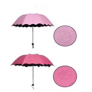销售折叠便宜股票变色面料湿雨魔术伞 - Product Image 3