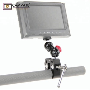 CAMVATE Pole Clamp <strong>Mount</strong> with Super Clamp and 360 Degree Rotating Mini Ball Head for Mini 7&quot;,8&quot; Monitor - Product Image 2