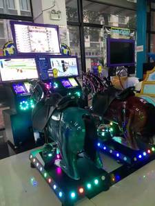 GoGo Jockey III เครื่องเกมขี่ม้า,ตู้หยอดเหรียญเล่นกีฬาในร่มแบบตลก2P สำหรับขาย - Product Image 3