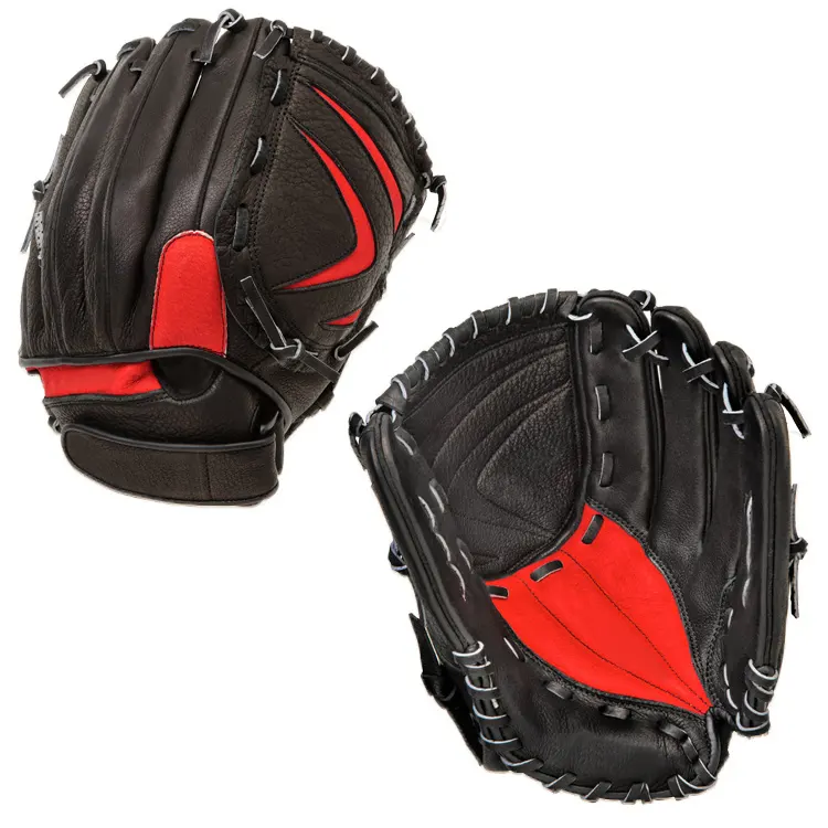 Fabricante de encargo durable guante de béisbol pro/sliding guantes mitón de béisbol