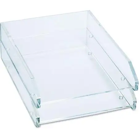 A4 or A5 clear acrylic stackable letter tray paper tray file holder