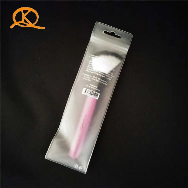 Pvc Eva Plastic Zakjes Voor Opknoping Producten Helder Make Up Brush Cleaner Cosmetische Zakken