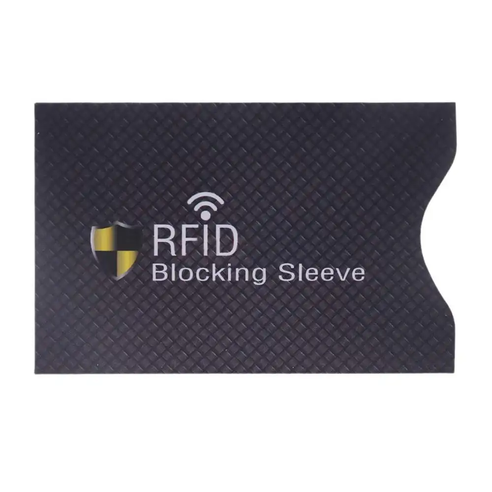 Protector de bloqueo Rfid para tarjetas de crédito, funda antirrobo de aluminio para tarjetas de identificación y de crédito, Protector para monederos