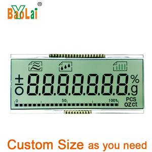 Pantalla LCD monocromática personalizada, fabricante TN HTN STN FSTN VA de 7 segmentos, medidor de energía de temperatura con retroiluminación LCD