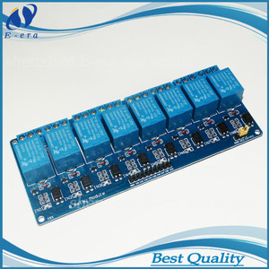De relé de 8 canales de control PLC relé 5V módulo para arduin con opto aislado 12V 24V