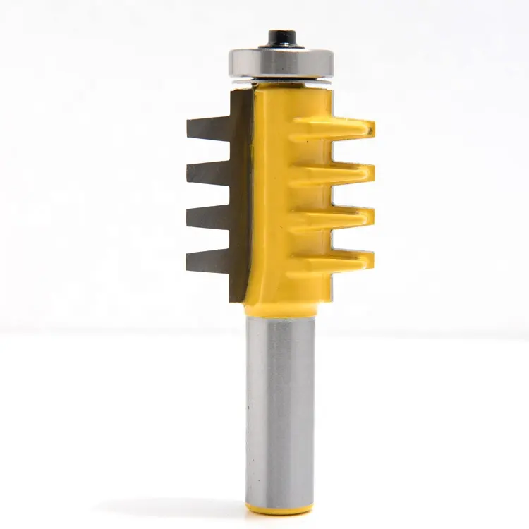 Reversibile Cuscinetto Guidate Finger Joint Colla Comune Router Bit per la Lavorazione Del Legno-1/4 "gambo