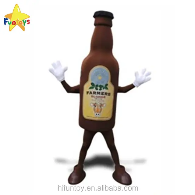 Funtoys CE Custom Promotional Beer Bottle Mascot Costume for Advertising
