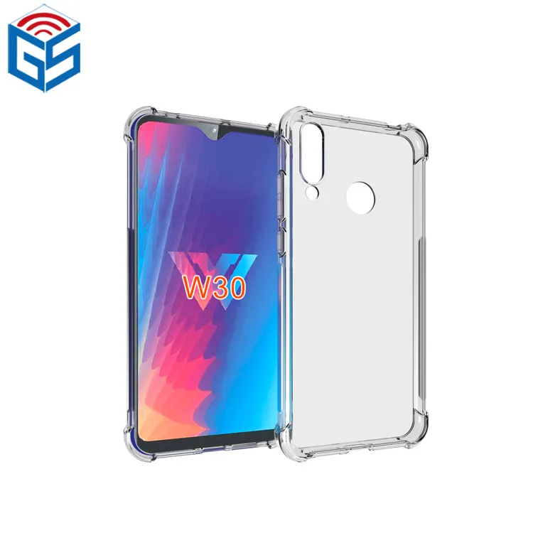 Chống sốc Rõ Ràng Minh Bạch Tpu Mềm Da Trường Hợp Cover Quay Lại Đối VỚI LG W30