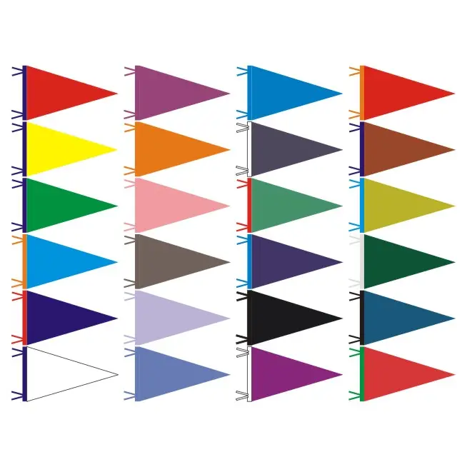 도매 준비 30 다른 색상 DIY 사용자 정의 승화 삼각형 플래그 빈 펠트 Pennants
