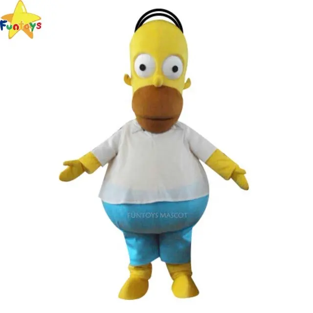 Funtoys CE al aire libre de Homero simpson traje de la mascota para adultos