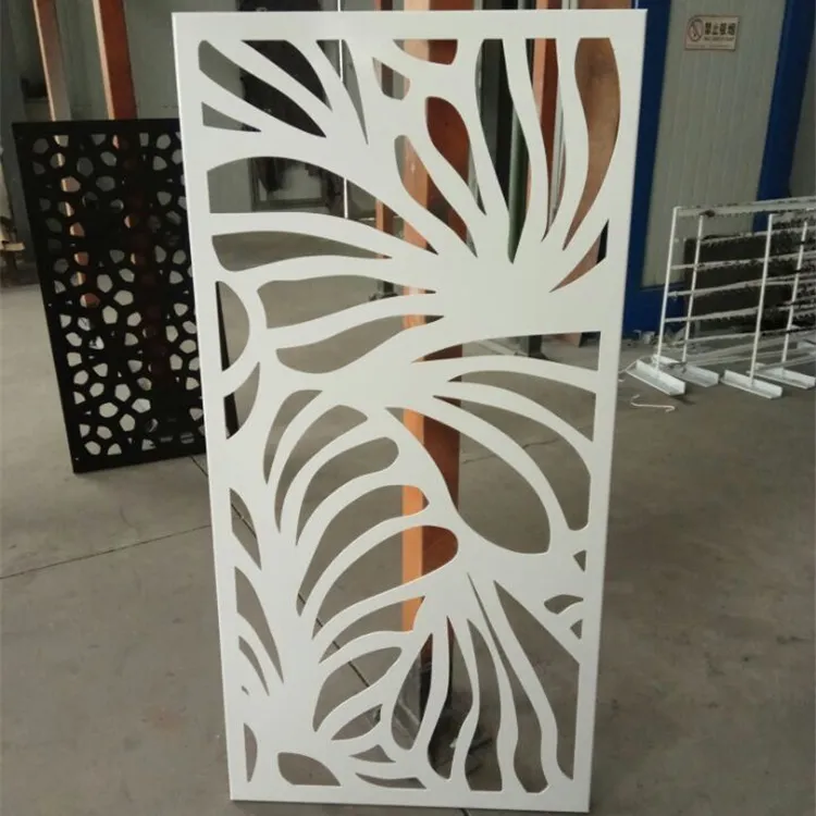 Outdoor decorative screens decorative metal panels exterior steel laser cut screen