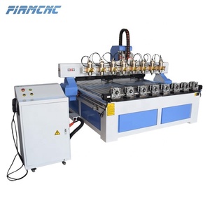 在中国制造 8 主轴 8 Rotaries 木 3d Cnc 多头数控路由器 - Product Image 3