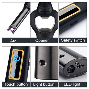 2024 <strong>Torch</strong> Lighter <strong>with</strong> Finger Touch Sensor Windproof Lighter Outdoor Flashlight <strong>Function</strong> - Product Image 6