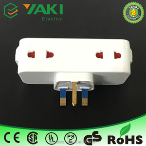 Prezzo all'ingrosso di fabbrica 5v uk a multi function 2 usb 13a power multi plug adapter - Product Image 3