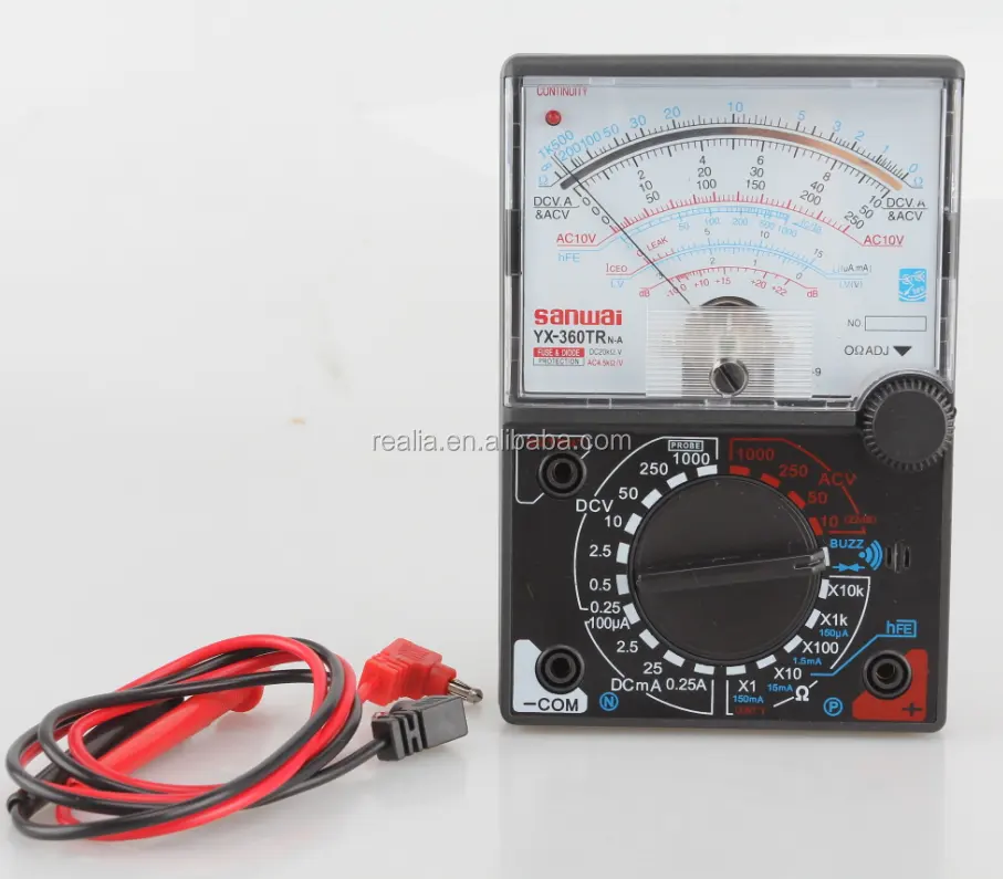 โรงเรียนการศึกษาไฟฟ้า Analog Multimeter