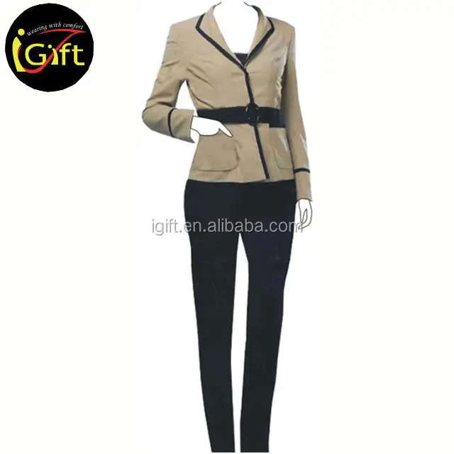 RPET Materials Small MOQ Custom Design Recycle Plastics RPET Fashion Formal Wear Suit Office Ladies Uniforms