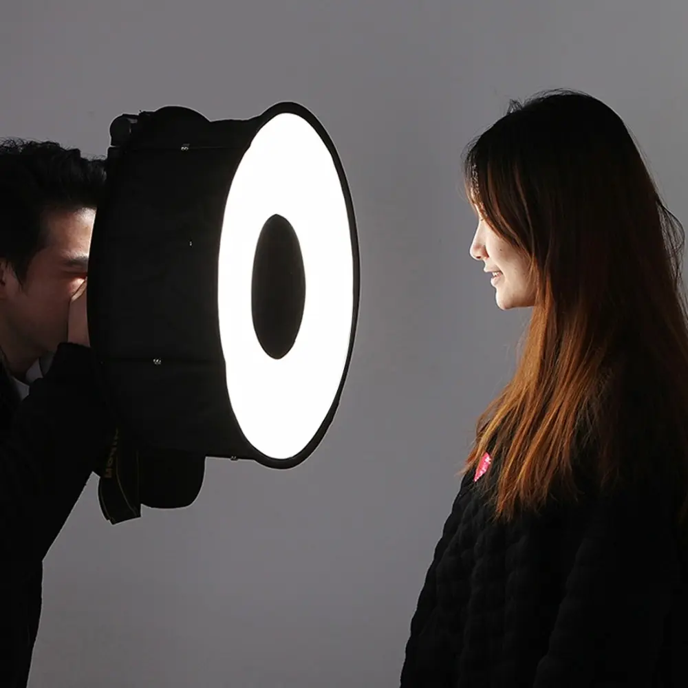 Pieghevole Flash Diffusore Riprese Macro Rotonda Softbox per la macchina fotografica Canon luce del flash Speedlight