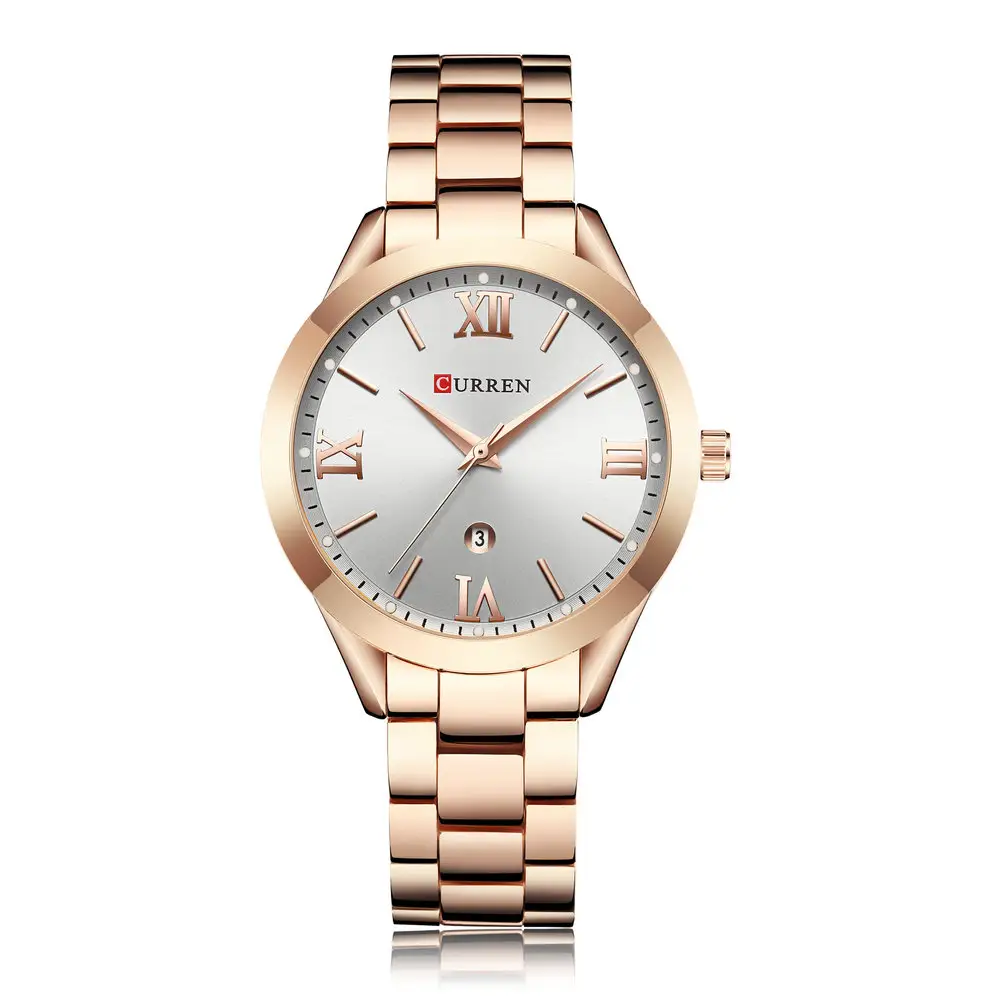 CURREN 9007 elegante orologio da donna con movimento al quarzo giapponese in acciaio inossidabile orologi da donna alla moda