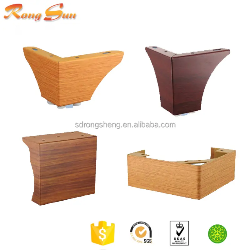 Hot Selling Metal Folding Table with Wood Grain Leg Furniture Wood Grain Iron Stand Leg Sofa Feet