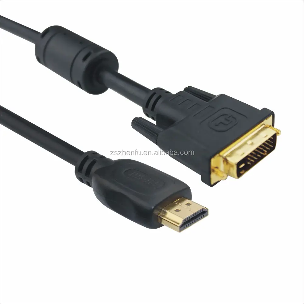 סיטונאי גבוהה מהירות מתאם מחבר 4k 3d HDMI זכר ל-dvi זכר כבל 1m 2m