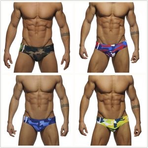 מותאם אישית לוגו 17 סגנונות בגדי ים Mens קצר ביקיני מרופד סקסי בגד ים עמיד למים בגד ים רחצה לשחות מכנסיים Sunga חם