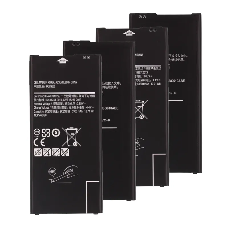 Wholesale cell phone battery for Samsung Repair 3.85v 3300 mAh service parts For Samsung J7 Prime G610 battery