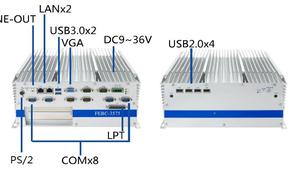 Intel Core <strong>I7</strong>/<strong>I5</strong>/<strong>I3</strong> Mobile Processor Fanless Industrial <strong>Embedded</strong> PC with 2*LAN, 8*COM, 1* PCle(X16), 2*USB 3.0, 5*USB 2.0 - Product Image 5