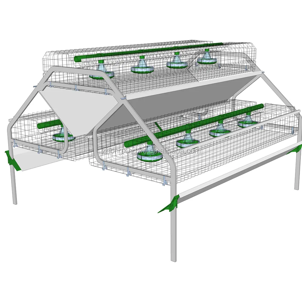 Jaulas de cría de conejos de metal duradero para equipos de granja de animales