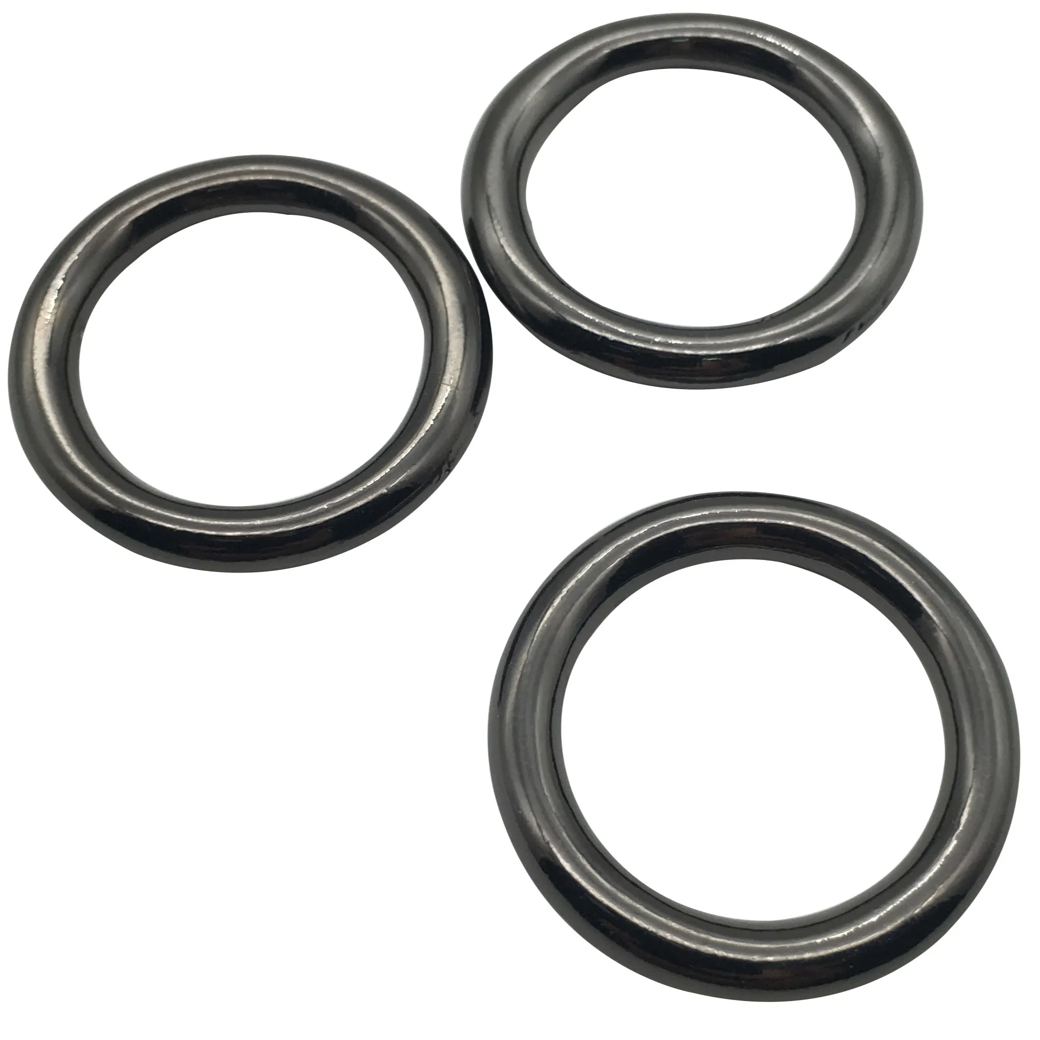 Custom ronde gesloten 25mm 30mm 35mm 40mm 45mm 50mm metalen ring voor tas accessoires voor kledingstuk o ring metalen zinklegering